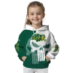 north dakota state bison graphic punisher green white hoodie best selling