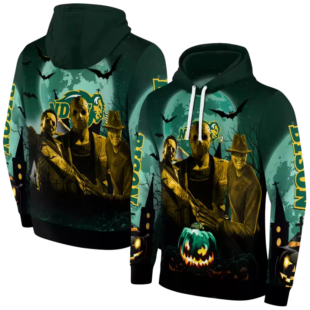 north dakota state bison halloween vibes green black hoodie fashion forward north dakota state bison halloween vibes green black hoodie fashion forward