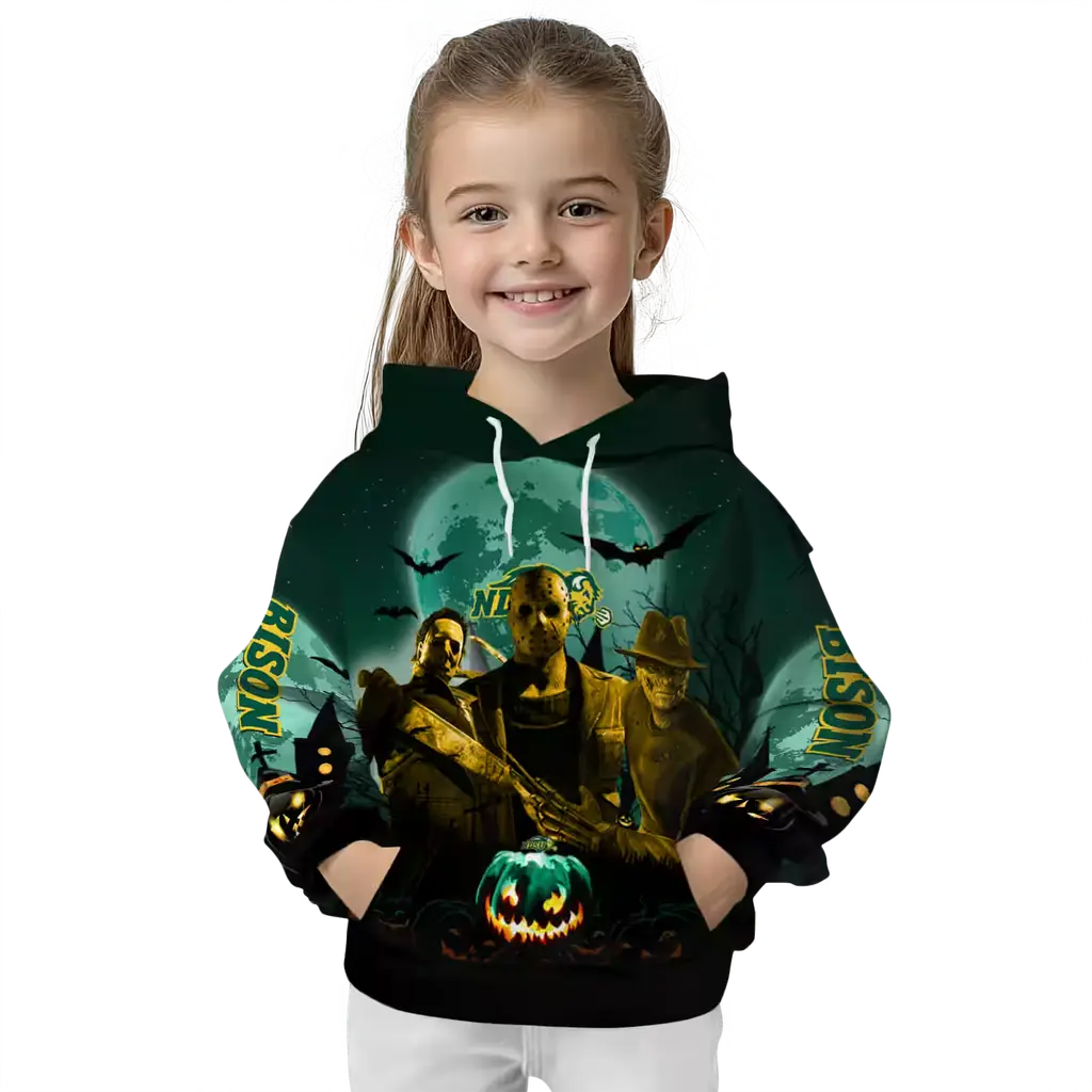 north dakota state bison halloween vibes green black hoodie top rated north dakota state bison halloween vibes green black hoodie top rated