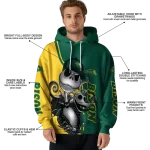 north dakota state bison jack skellington green hoodie best selling