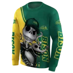 north dakota state bison jack skellington green hoodie best selling