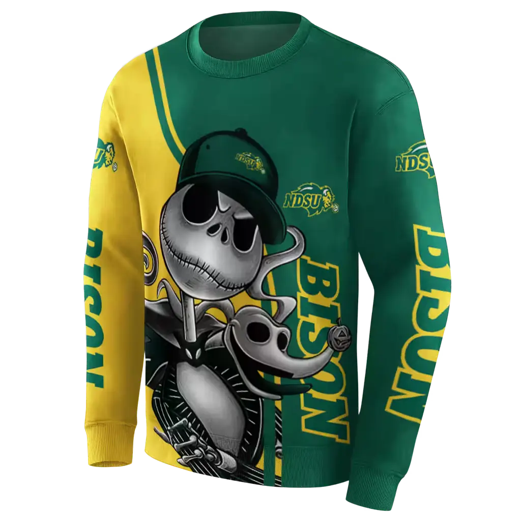 north dakota state bison jack skellington green hoodie new arrival north dakota state bison jack skellington green hoodie new arrival