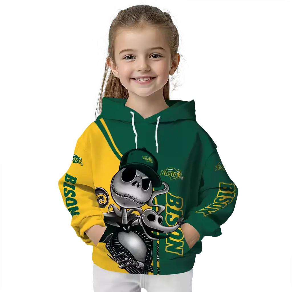 north dakota state bison jack skellington green hoodie top rated north dakota state bison jack skellington green hoodie top rated