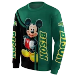 north dakota state bison mickey mouse green black hoodie best selling