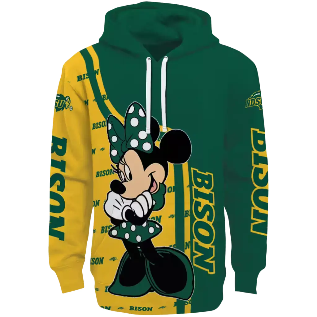 north dakota state bison minnie mouse green hoodie best selling north dakota state bison minnie mouse green hoodie best selling