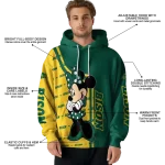north dakota state bison minnie mouse green hoodie best selling