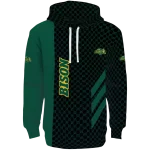 north dakota state bison monogram pattern green hoodie best selling