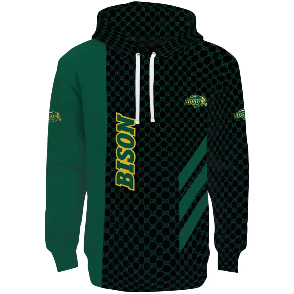 north dakota state bison monogram pattern green hoodie best selling north dakota state bison monogram pattern green hoodie best selling