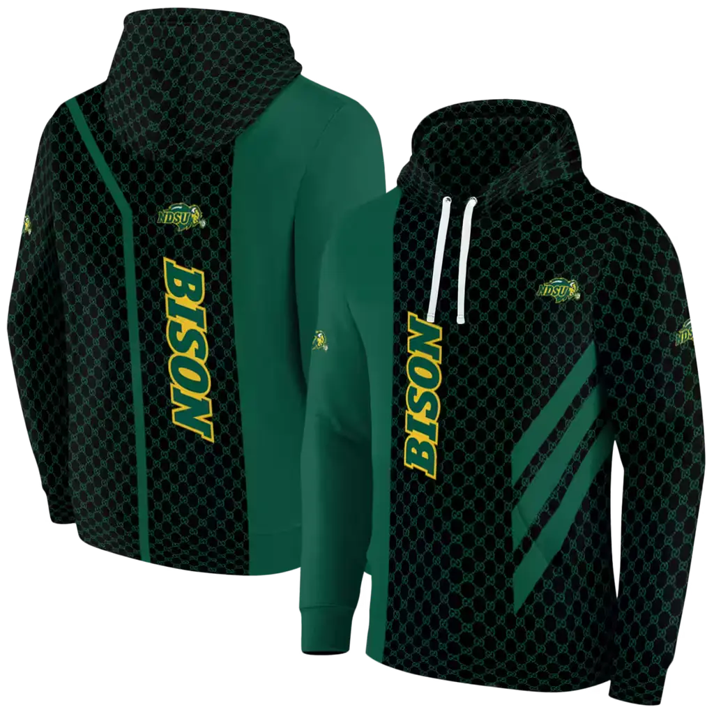 north dakota state bison monogram pattern green hoodie fashion forward north dakota state bison monogram pattern green hoodie fashion forward