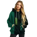 north dakota state bison monogram pattern green hoodie best selling