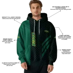 north dakota state bison monogram pattern green hoodie best selling