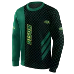 north dakota state bison monogram pattern green hoodie best selling