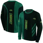 north dakota state bison monogram pattern green hoodie best selling