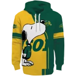 north dakota state bison playful snoopy green hoodie best selling
