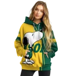 north dakota state bison playful snoopy green hoodie best selling