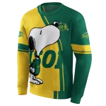 north dakota state bison playful snoopy green hoodie best selling