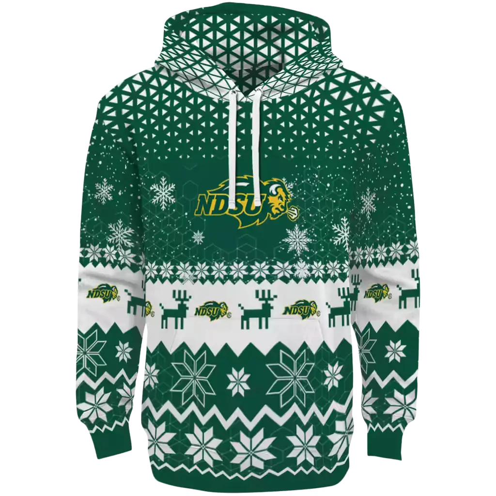 north dakota state bison reindeer motif green hoodie best selling north dakota state bison reindeer motif green hoodie best selling
