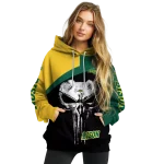 north dakota state bison skull punisher yellow black hoodie best selling