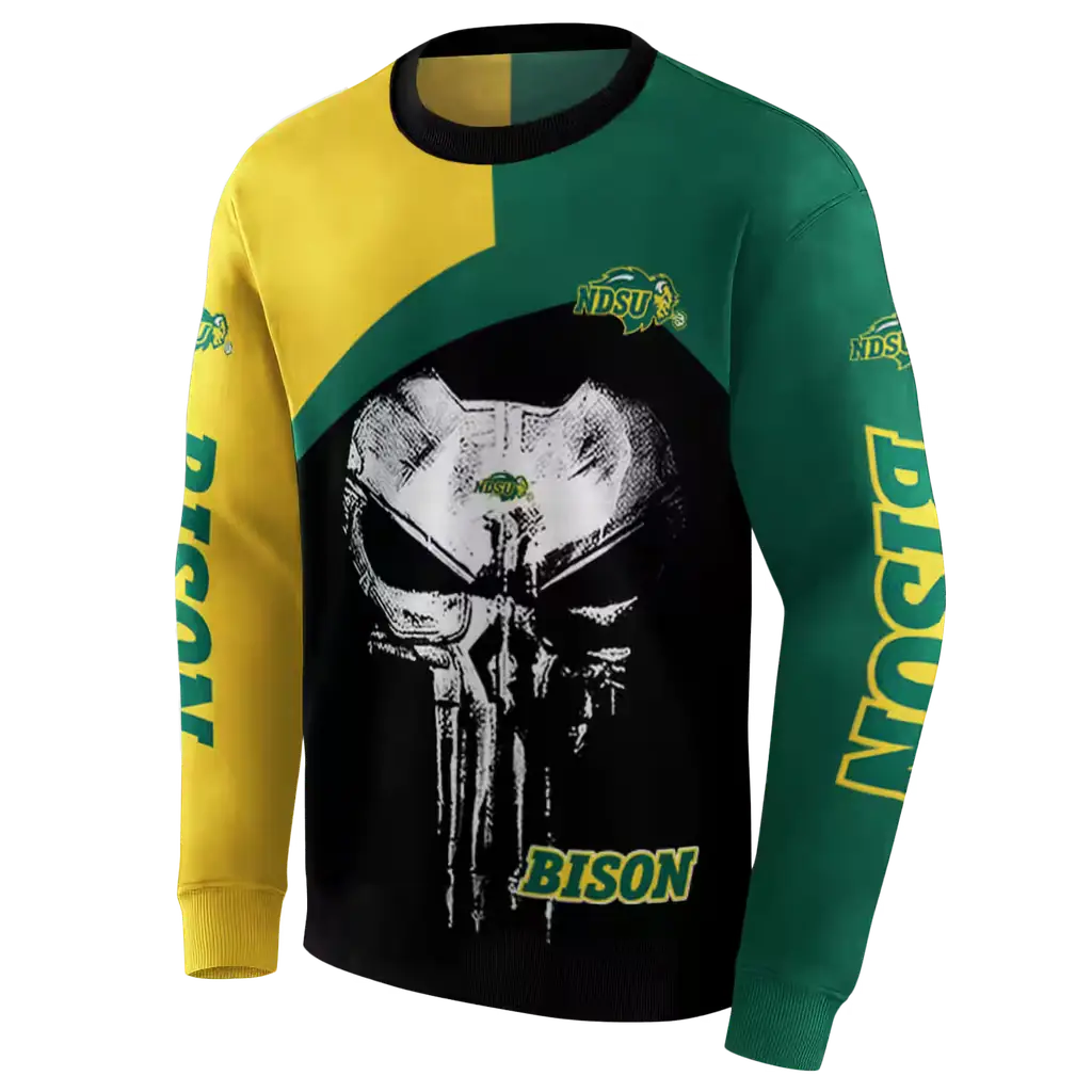 north dakota state bison skull punisher yellow black hoodie new arrival north dakota state bison skull punisher yellow black hoodie new arrival