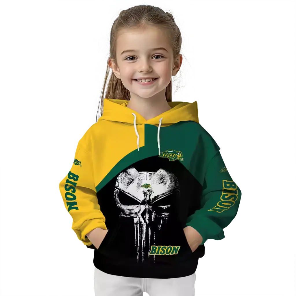 north dakota state bison skull punisher yellow black hoodie top rated north dakota state bison skull punisher yellow black hoodie top rated