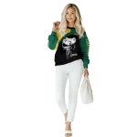 north dakota state bison skull punisher yellow black hoodie best selling