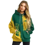 north dakota state bison splatter effect green hoodie best selling