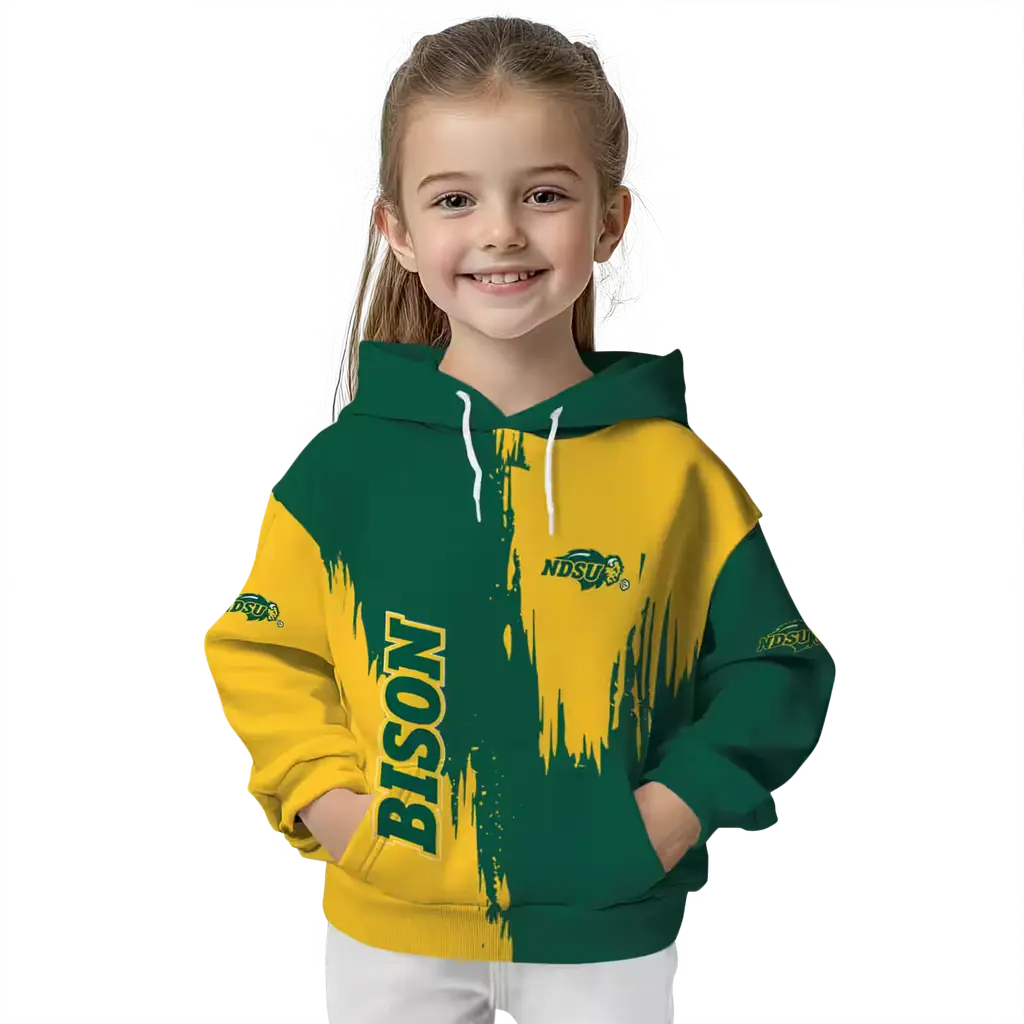 north dakota state bison splatter effect green hoodie top rated north dakota state bison splatter effect green hoodie top rated