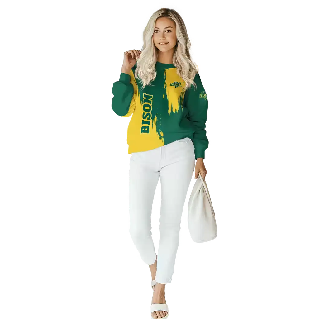 north dakota state bison splatter effect green hoodie trendy north dakota state bison splatter effect green hoodie trendy