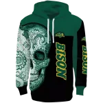 north dakota state bison sugar skull green black hoodie best selling