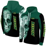 north dakota state bison sugar skull green black hoodie best selling