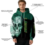north dakota state bison sugar skull green black hoodie best selling
