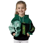 north dakota state bison sugar skull green black hoodie best selling