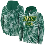 north dakota state bison tie dye pattern green hoodie best selling