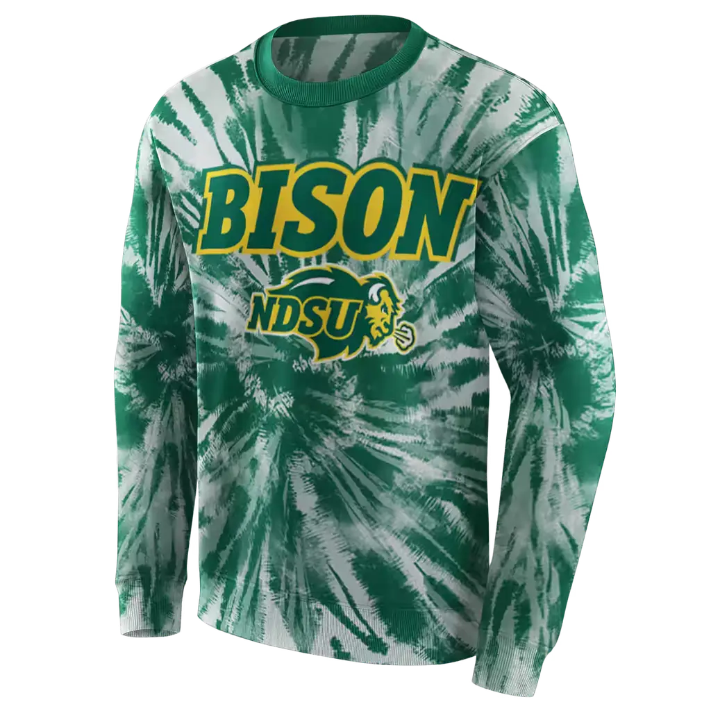 north dakota state bison tie dye pattern green hoodie new arrival north dakota state bison tie dye pattern green hoodie new arrival