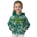 north dakota state bison tie dye pattern green hoodie best selling