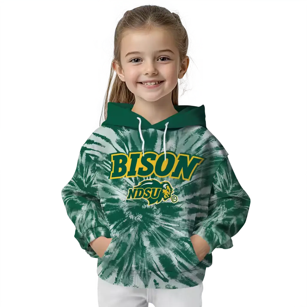 north dakota state bison tie dye pattern green hoodie top rated north dakota state bison tie dye pattern green hoodie top rated