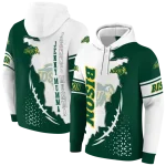 north dakota state bison triangular pattern green white hoodie best selling