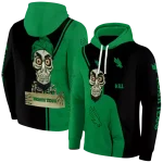 north texas mean green achmed skull green hoodie best selling