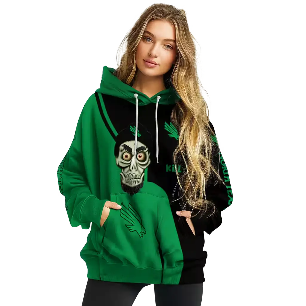 north texas mean green achmed skull green hoodie high quality north texas mean green achmed skull green hoodie high quality