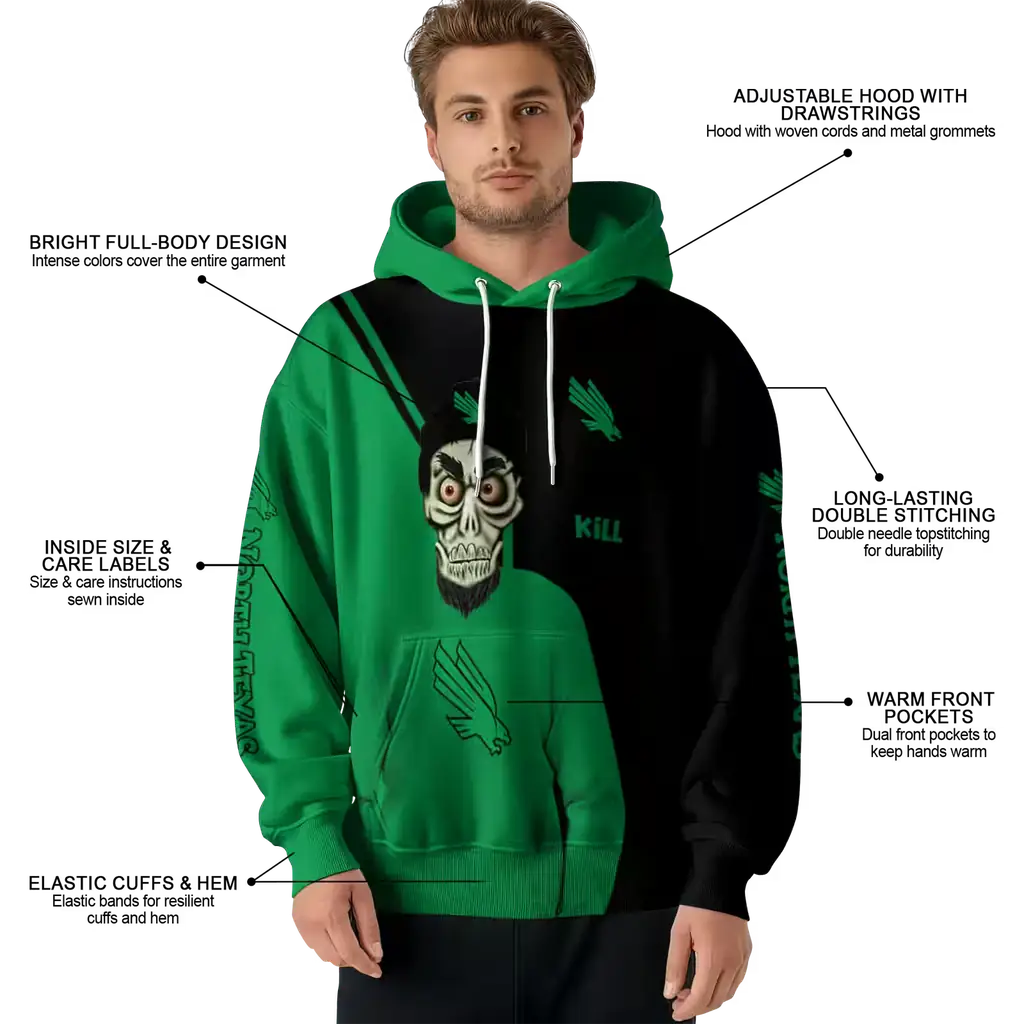 north texas mean green achmed skull green hoodie latest model north texas mean green achmed skull green hoodie latest model