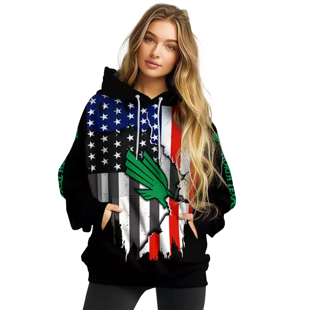 north texas mean green american pride black hoodie high quality north texas mean green american pride black hoodie high quality
