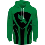 north texas mean green concentric lines green black hoodie best selling