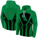 north texas mean green concentric lines green black hoodie best selling