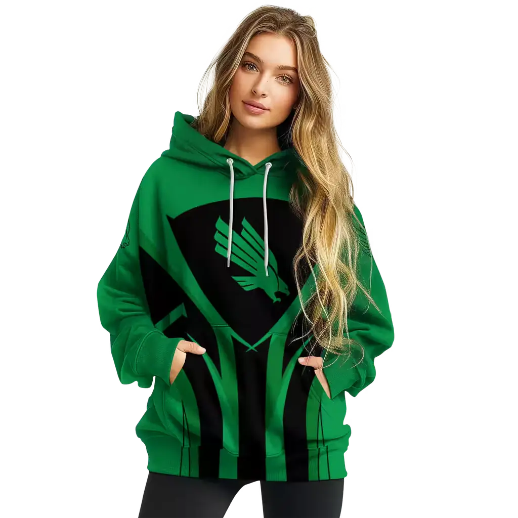north texas mean green concentric lines green black hoodie high quality north texas mean green concentric lines green black hoodie high quality