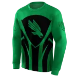 north texas mean green concentric lines green black hoodie best selling