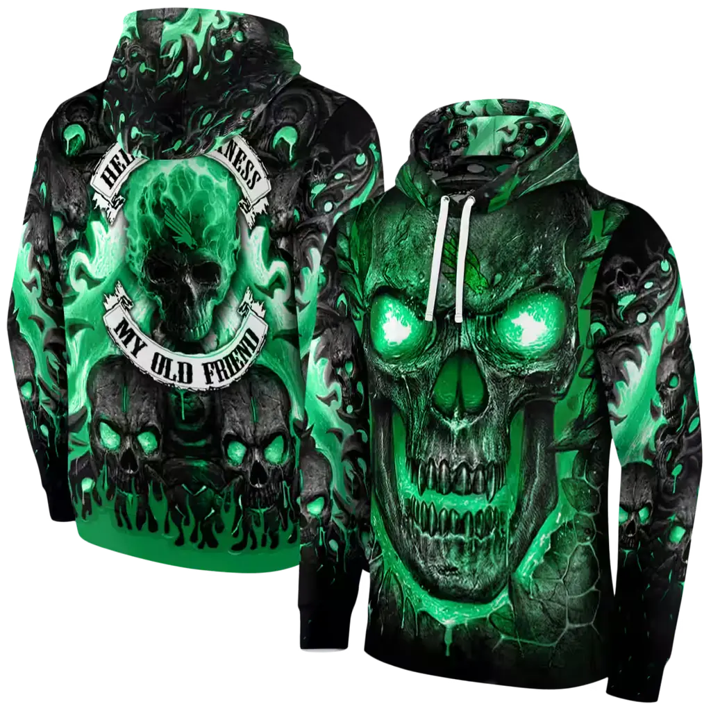 north texas mean green demonic skull green black hoodie fashion forward north texas mean green demonic skull green black hoodie fashion forward
