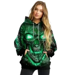 north texas mean green demonic skull green black hoodie best selling