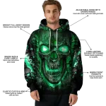 north texas mean green demonic skull green black hoodie best selling