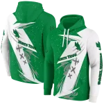 north texas mean green dynamic slash green white hoodie best selling
