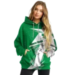 north texas mean green dynamic slash green white hoodie best selling